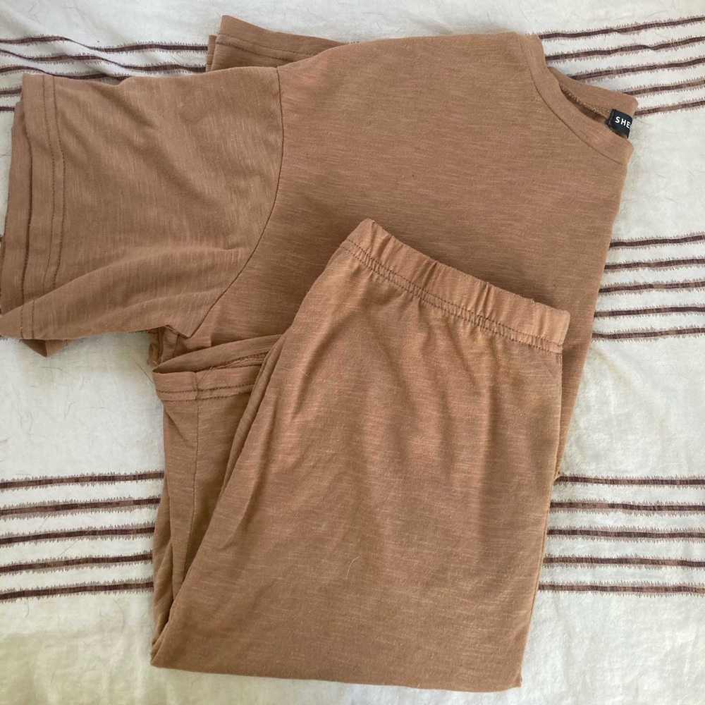 biker short & tee set